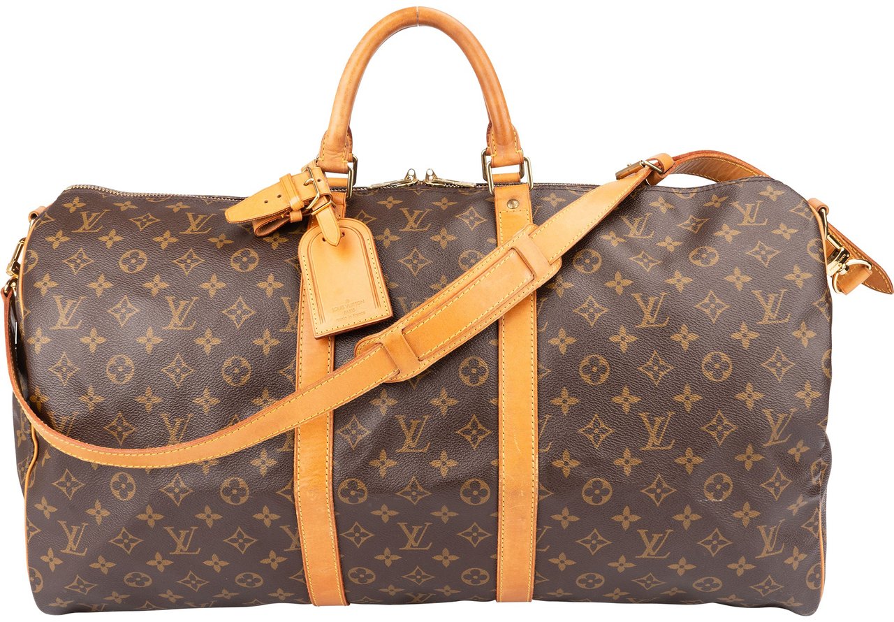 Louis Vuitton Louis Vuitton Canvas Monogram Keepall 55 Bandouliere Bruin