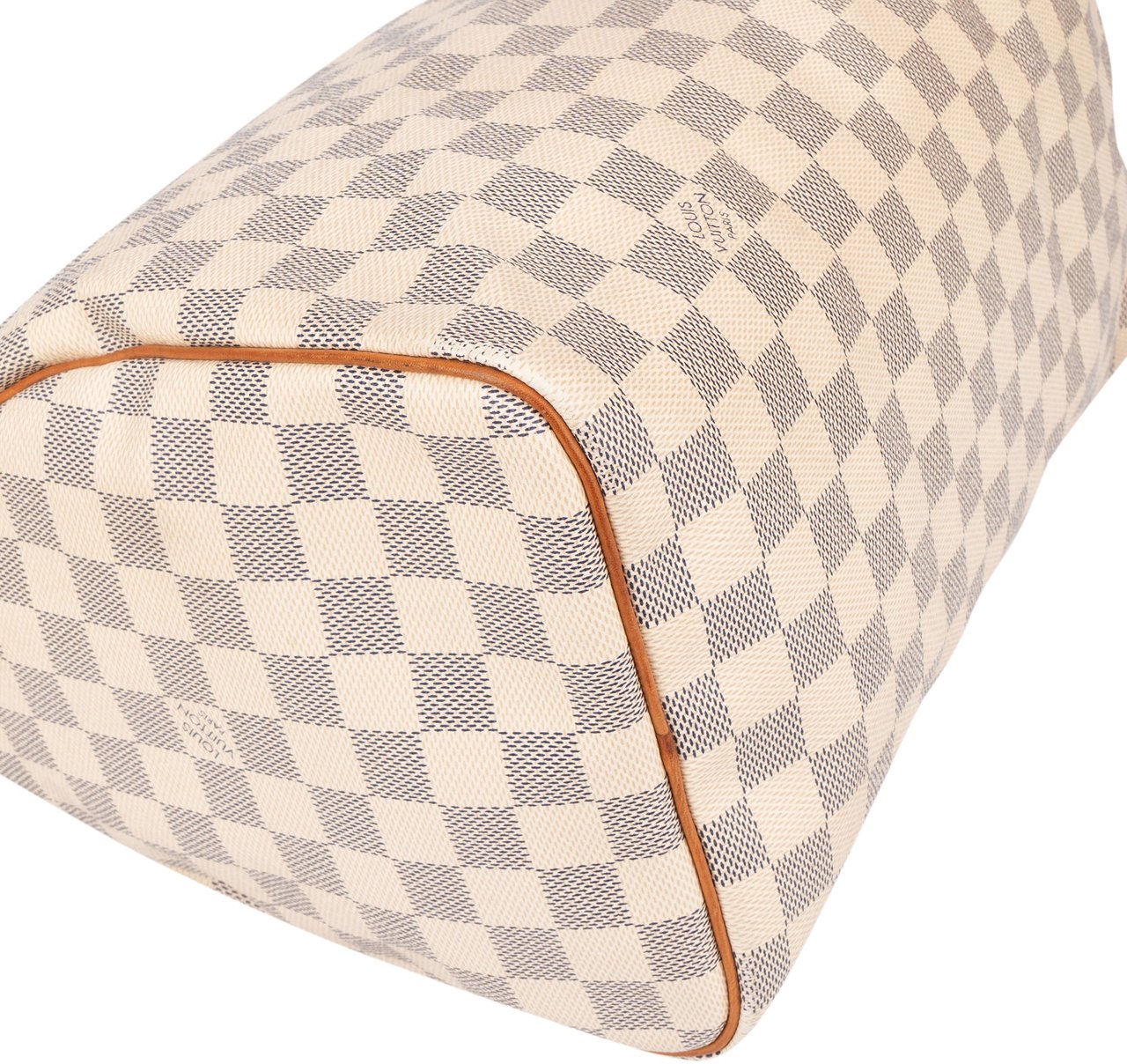 Louis Vuitton Louis Vuitton Damier Ebene Monogram Speedy 30 Handbag Wit