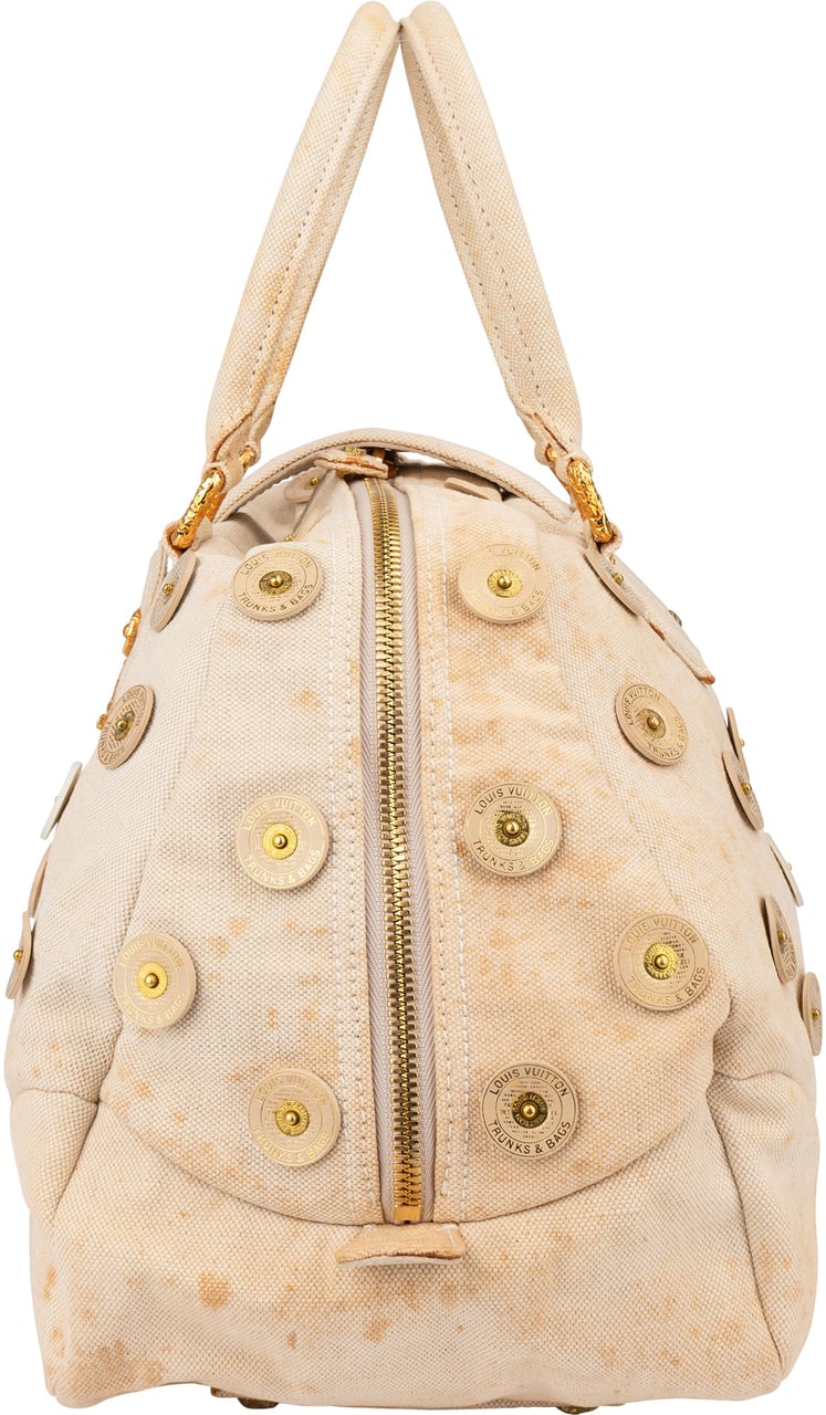 Louis Vuitton Louis Vuitton Limited Panema Bowly Polka Handbag Wit