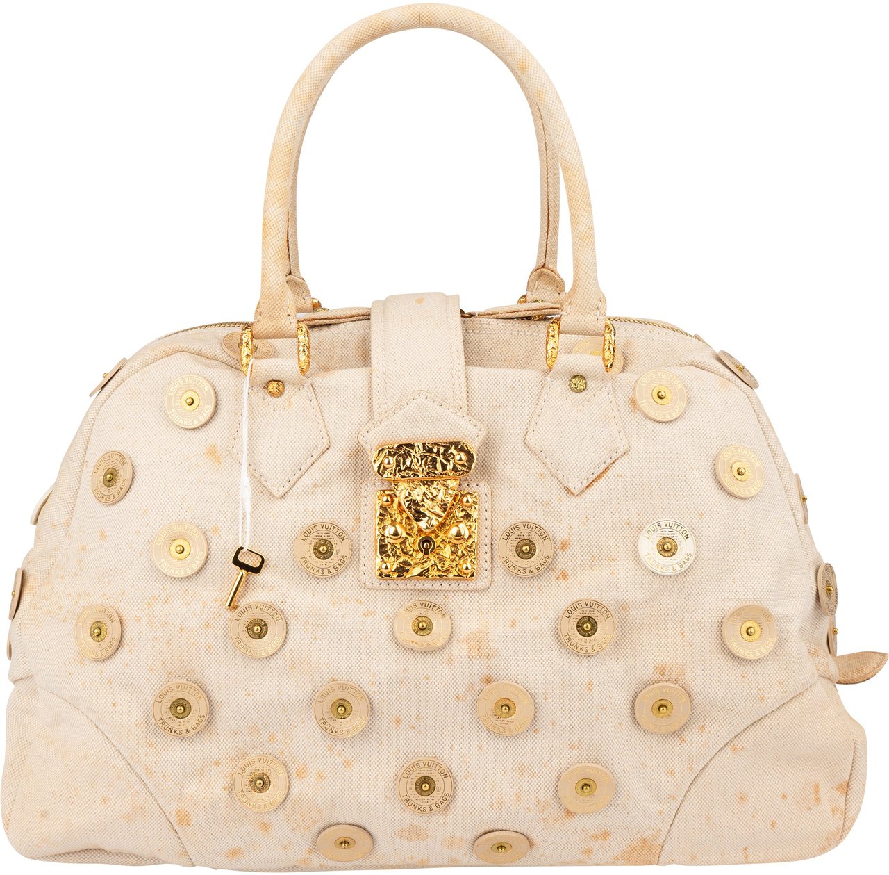 Louis Vuitton Louis Vuitton Limited Panema Bowly Polka Handbag Wit