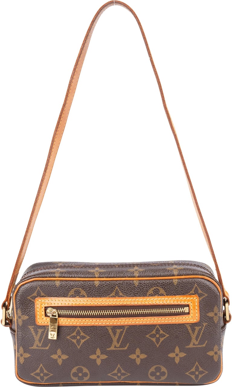 Louis Vuitton Louis Vuitton Canvas Monogram Pochette Cite Shoulder Bag Bruin