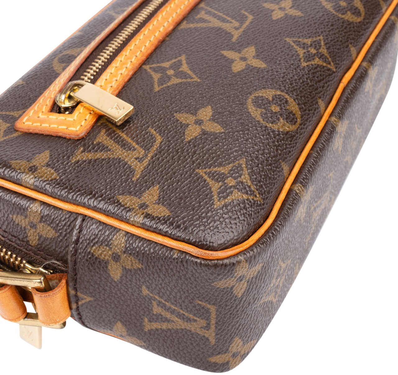Louis Vuitton Canvas Monogram Pochette Cite Shoulder Bag Bruin