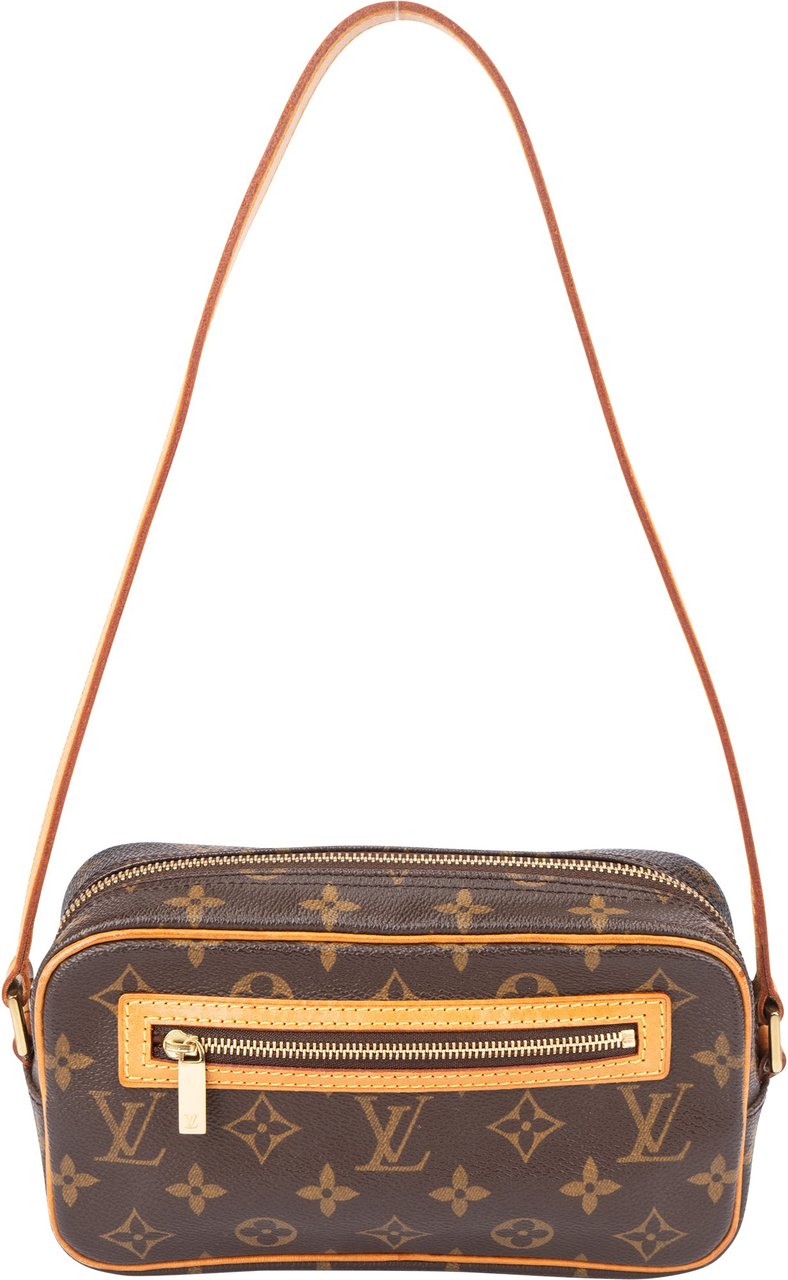 Louis Vuitton Louis Vuitton Canvas Monogram Pochette Cite Shoulder Bag Bruin