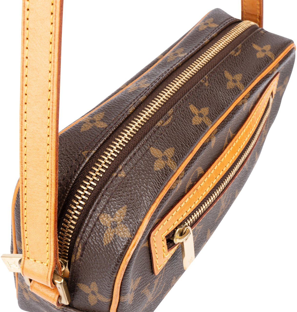 Louis Vuitton Canvas Monogram Pochette Cite Shoulder Bag Bruin