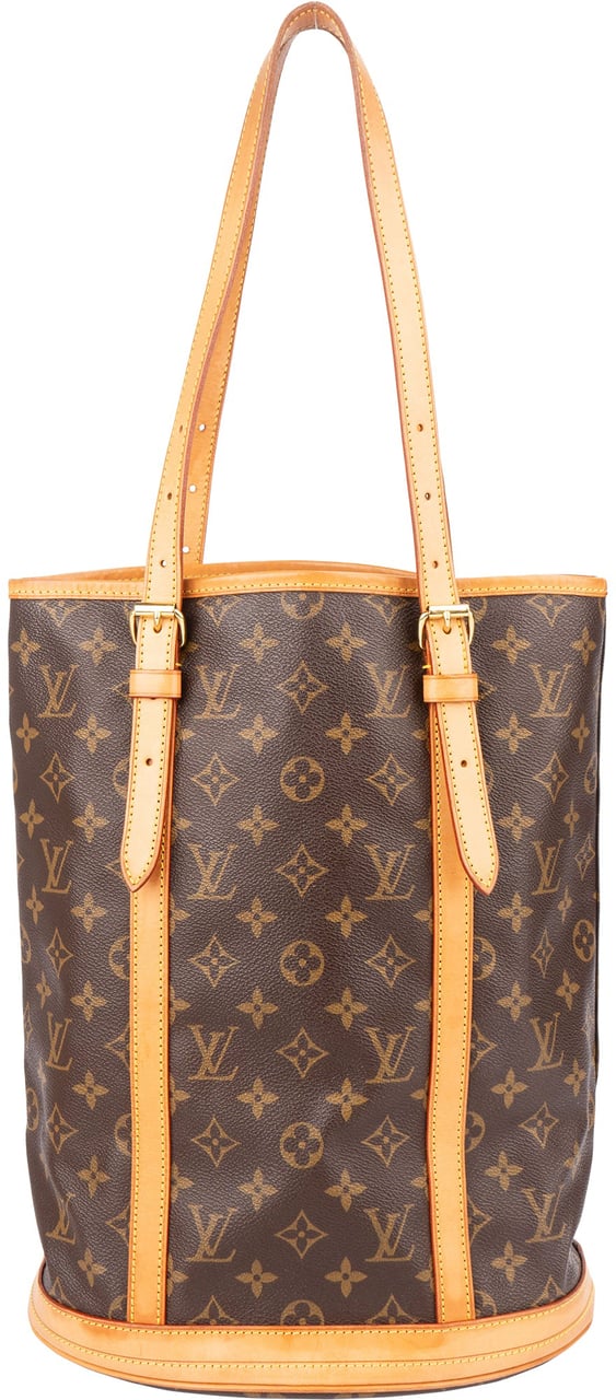 Louis Vuitton Canvas Monogram Bucket Bag GM Shoulder Bag Bruin