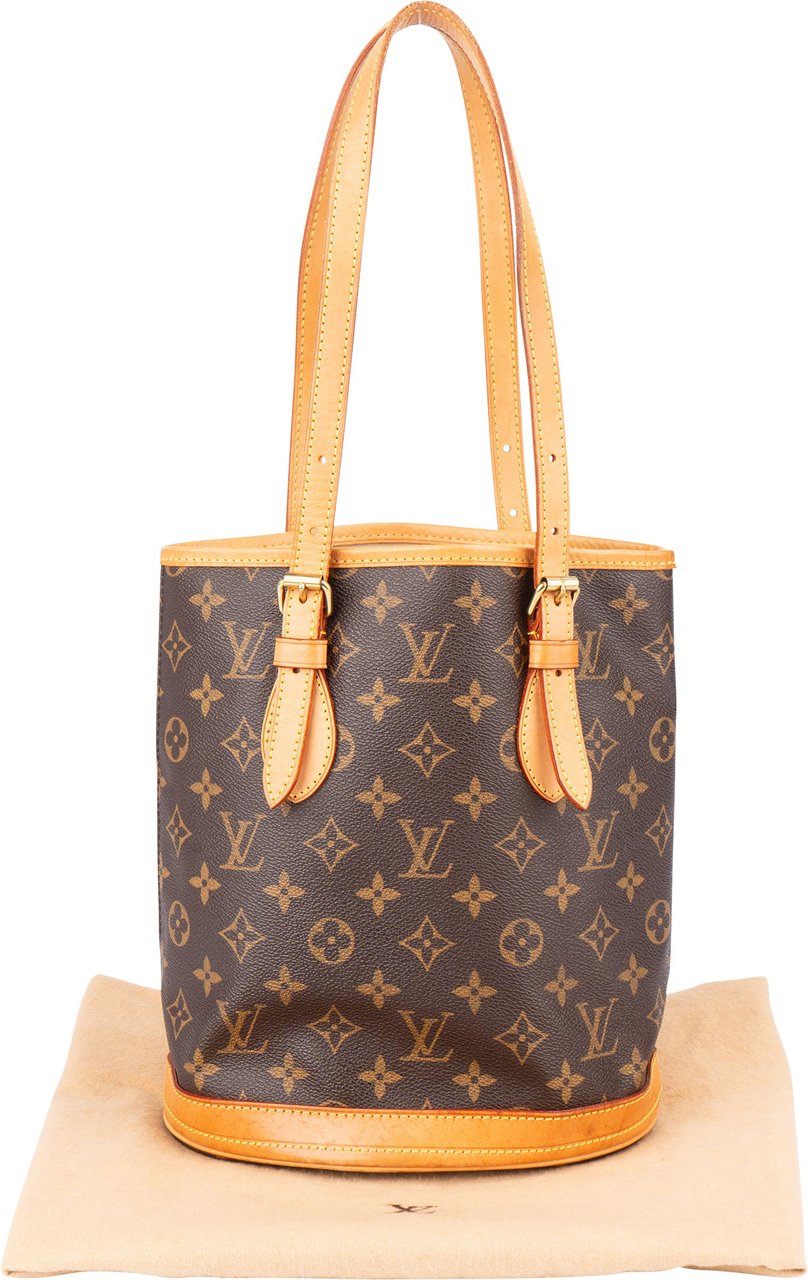 Louis Vuitton Louis Vuitton Canvas Monogram Bucket Bag PM Handbag Bruin