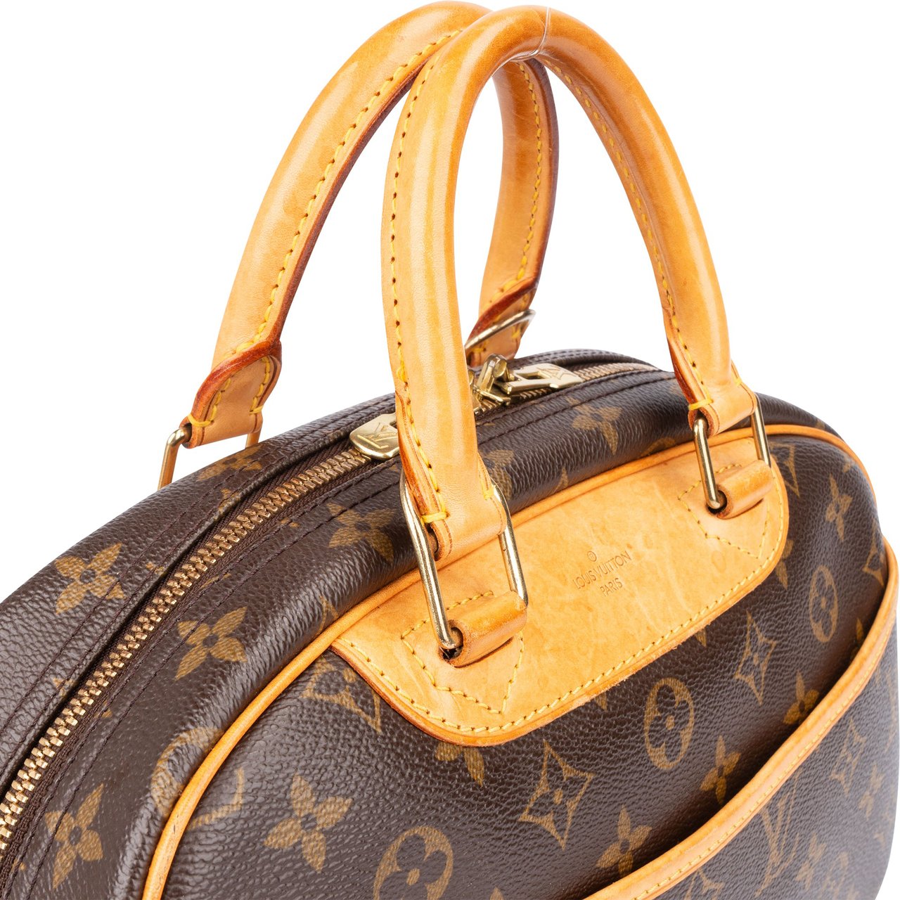 Louis Vuitton Canvas Monogram Trouville Handbag Bruin