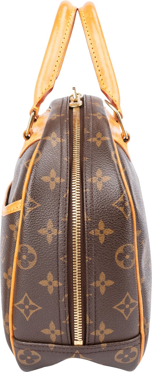 Louis Vuitton Canvas Monogram Trouville Handbag Bruin