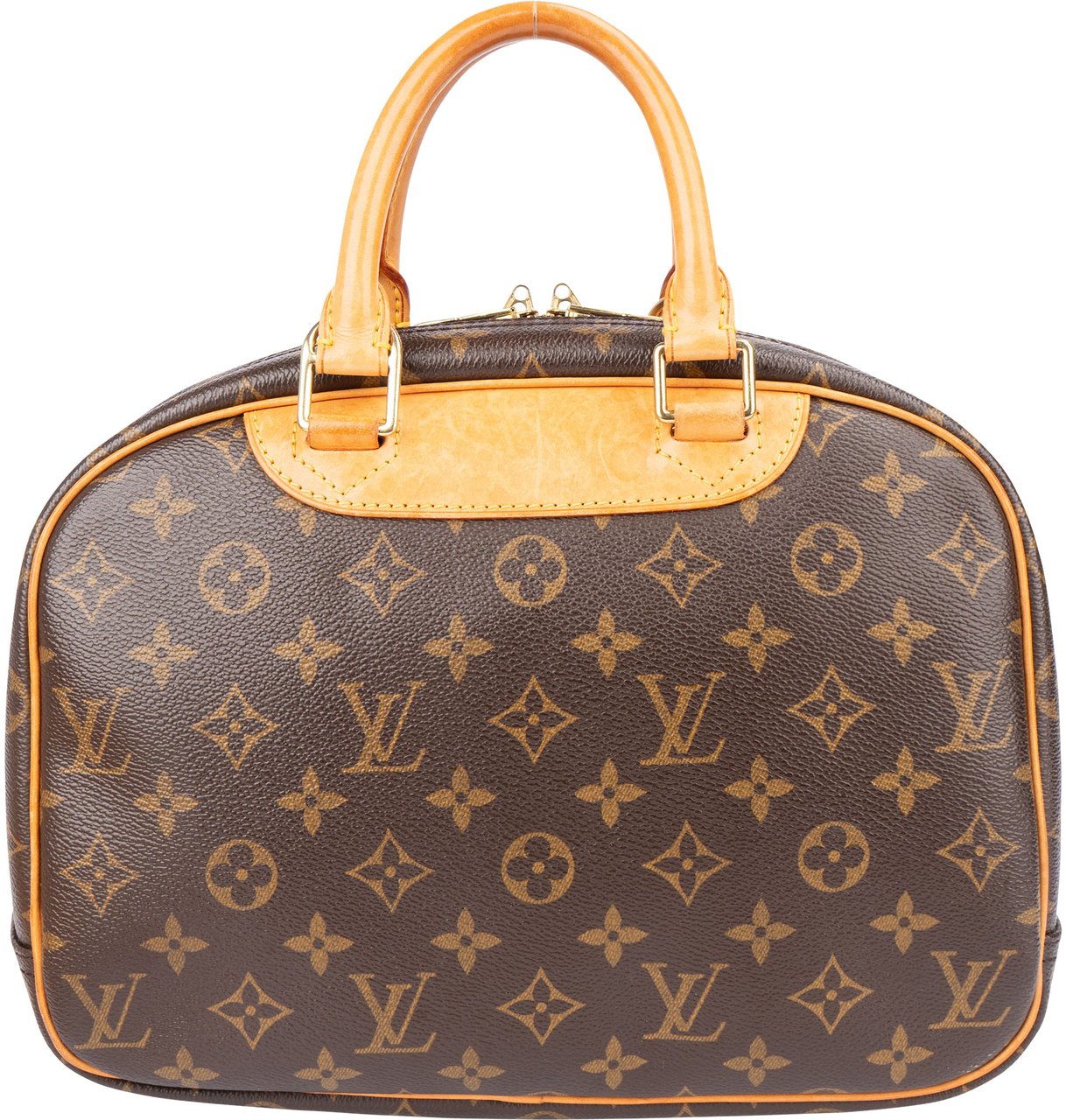 Louis Vuitton Canvas Monogram Trouville Handbag Bruin