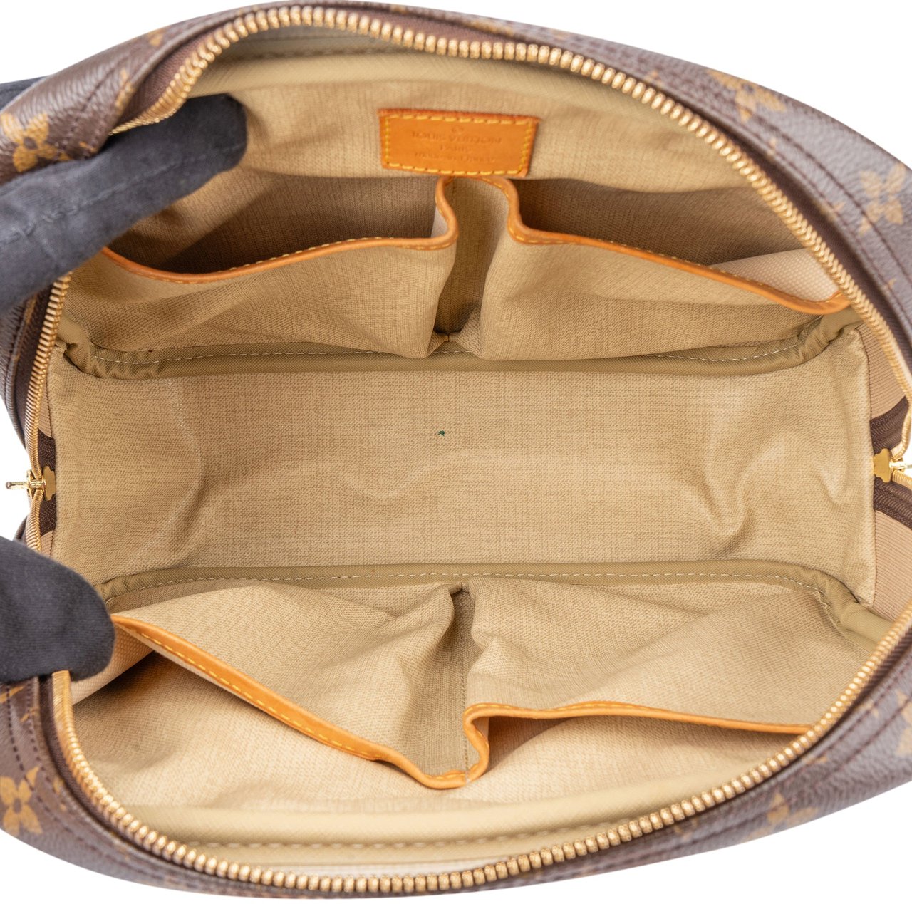 Louis Vuitton Canvas Monogram Trouville Handbag Bruin