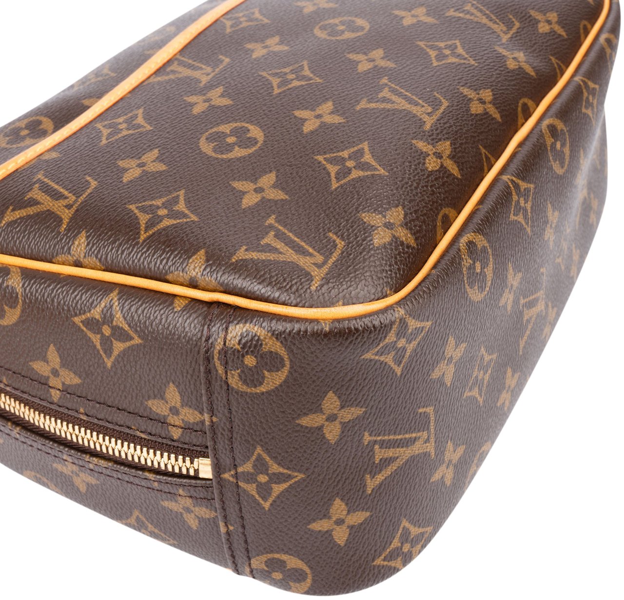Louis Vuitton Canvas Monogram Trouville Handbag Bruin