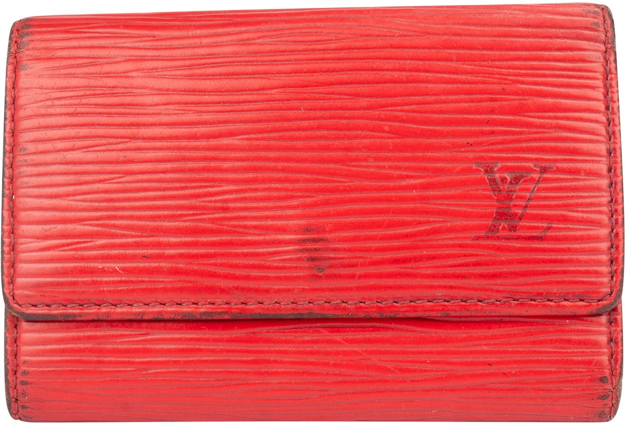 Louis Vuitton Louis Vuitton Rouge Epi Leather Keyholder Rood