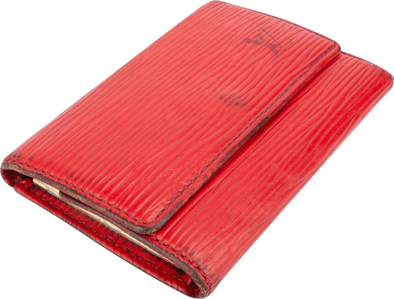 Louis Vuitton Louis Vuitton Rouge Epi Leather Keyholder Rood