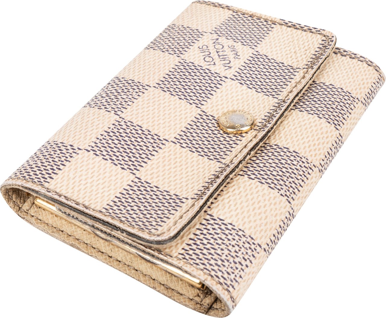 Louis Vuitton Louis Vuitton Damier Azur Monogram Keyholder Wit