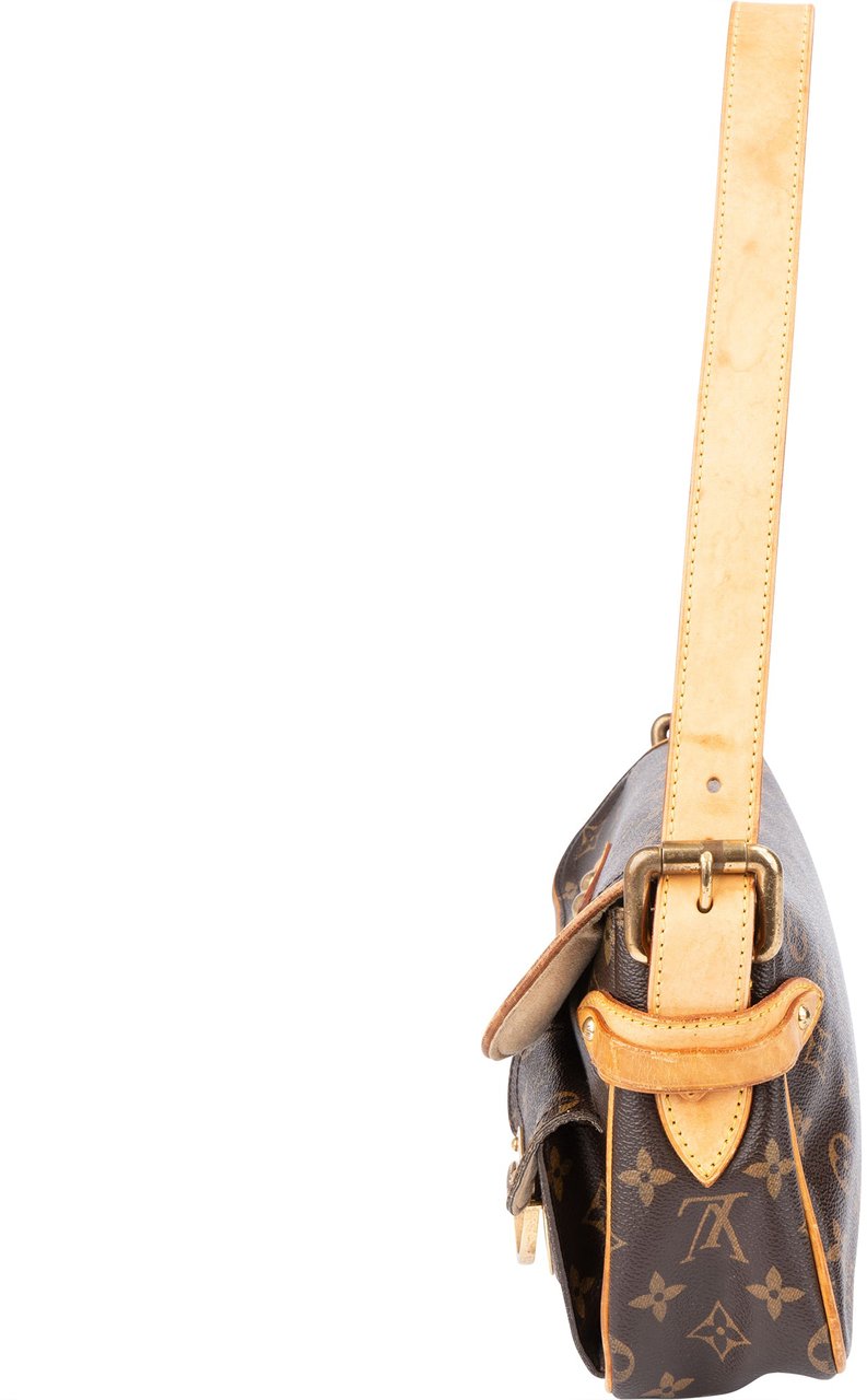 Louis Vuitton Canvas Monogram Hudson PM Shoulder Bag Bruin
