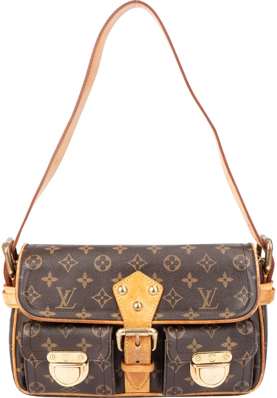 Louis Vuitton Canvas Monogram Hudson PM Shoulder Bag Bruin
