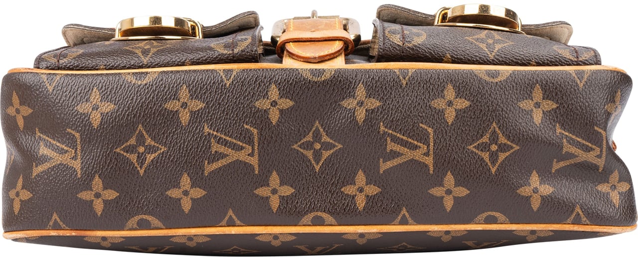 Louis Vuitton Canvas Monogram Hudson PM Shoulder Bag Bruin