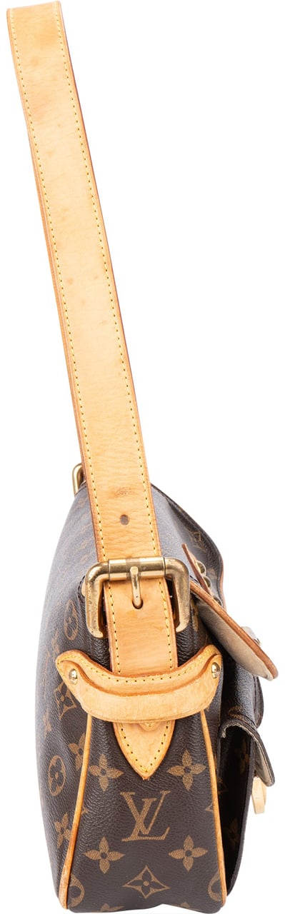 Louis Vuitton Canvas Monogram Hudson PM Shoulder Bag Bruin