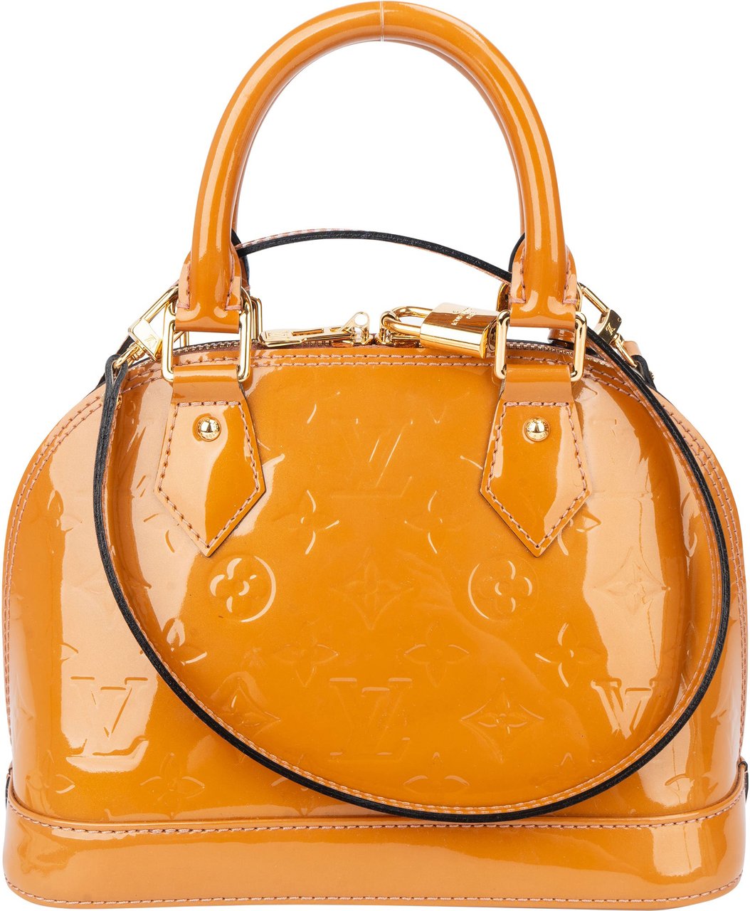 Louis Vuitton Louis Vuitton Vernis Monogram Alma BB Handbag Oranje