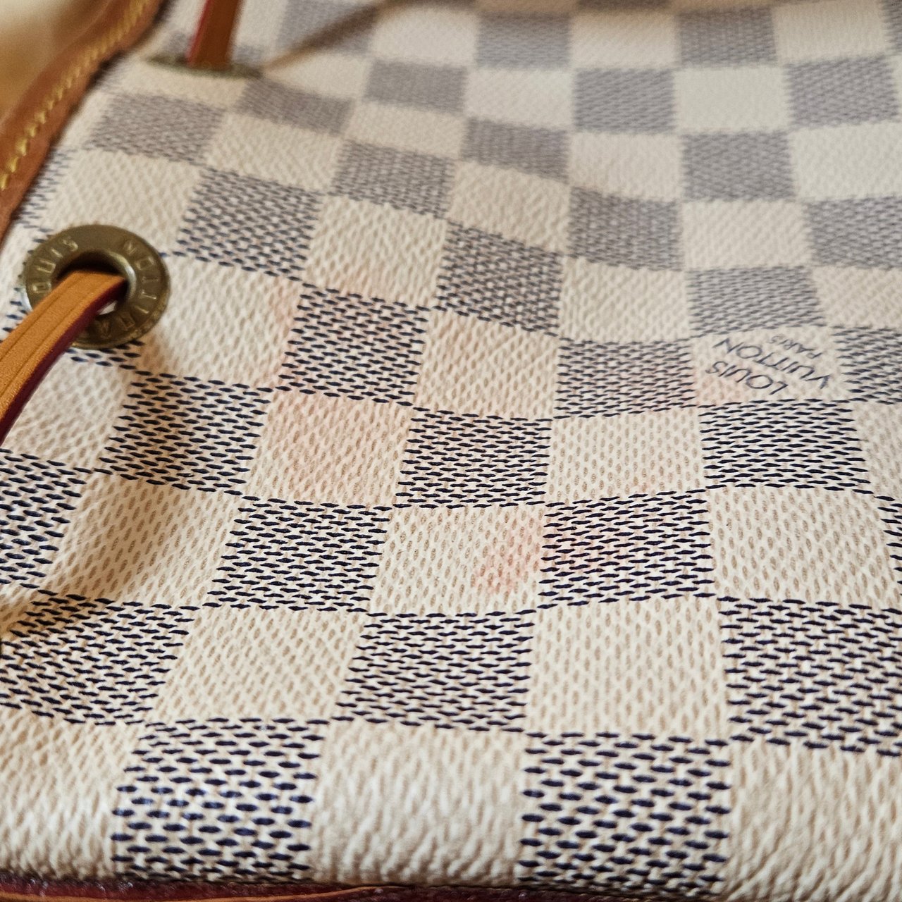 Louis Vuitton Louis Vuitton Damier Azur Sac Noe Petit NM Crossbody Bag Wit