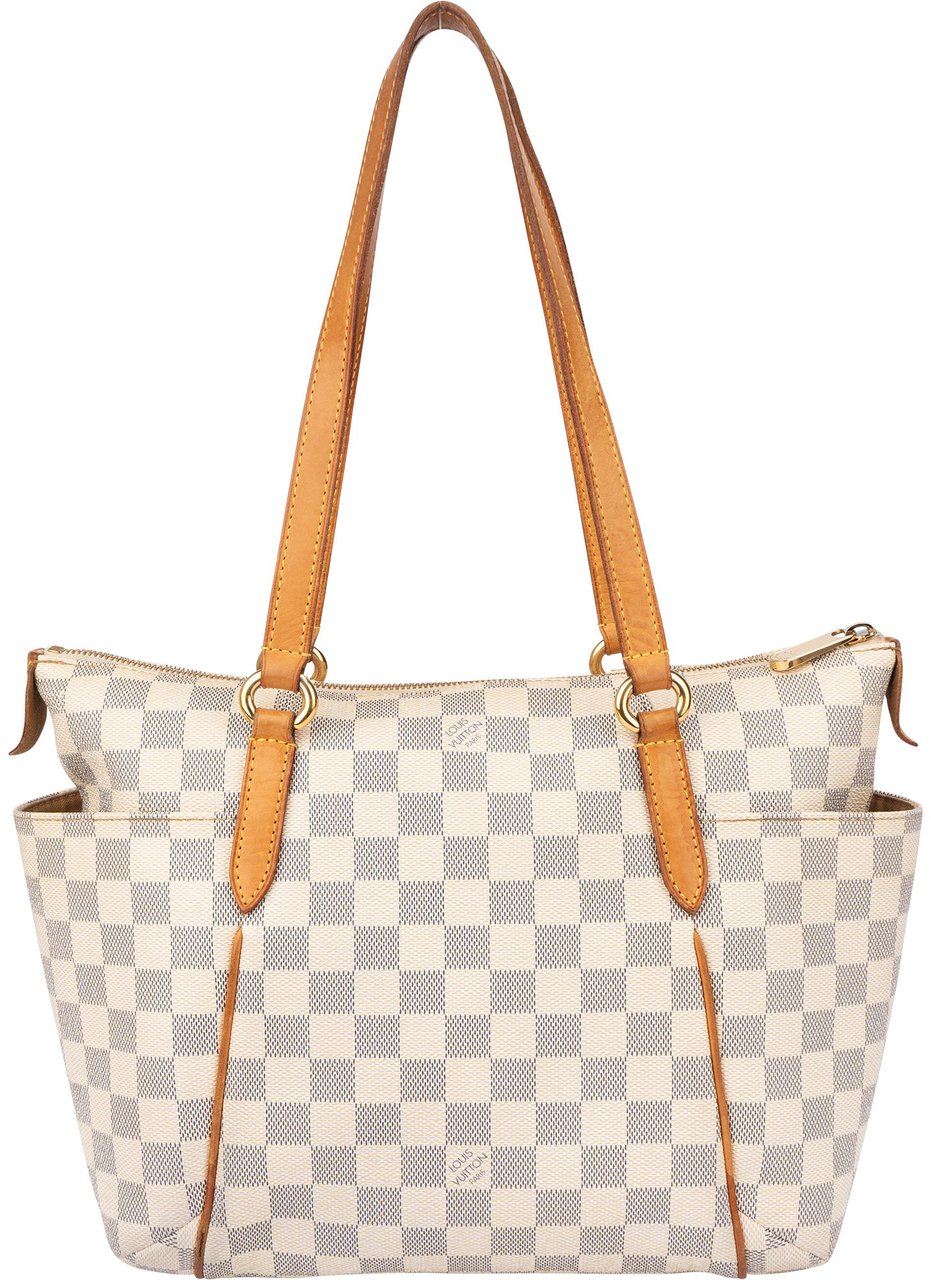 Louis Vuitton Louis Vuitton Damier Azur Monogram Totally PM Handbag Wit