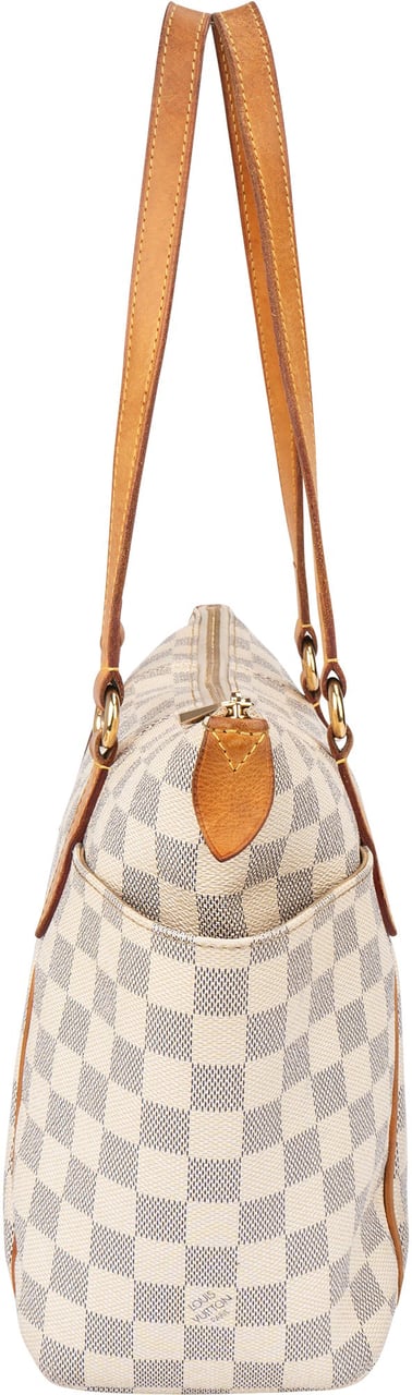 Louis Vuitton Louis Vuitton Damier Azur Monogram Totally PM Handbag Wit