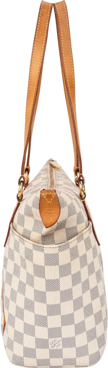 Louis Vuitton Damier Azur Monogram Totally PM Handbag Wit