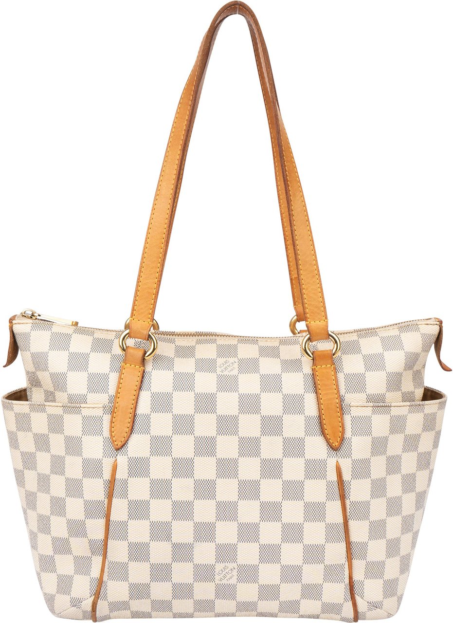Louis Vuitton Louis Vuitton Damier Azur Monogram Totally PM Handbag Wit