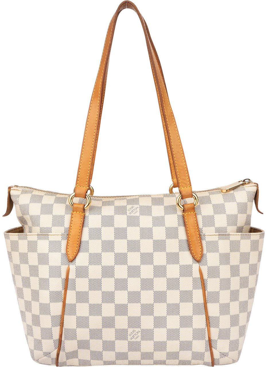 Louis Vuitton Damier Azur Monogram Totally PM Handbag Wit