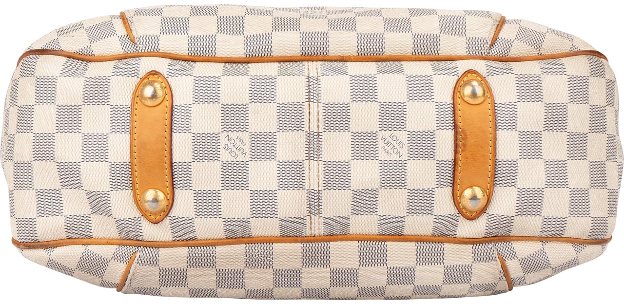 Louis Vuitton Louis Vuitton Damier Azur Monogram Galliera PM Handbag Wit