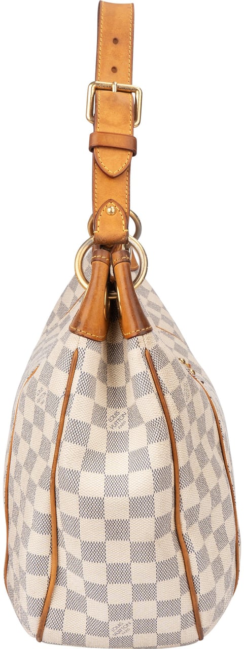 Louis Vuitton Louis Vuitton Damier Azur Monogram Galliera PM Handbag Wit