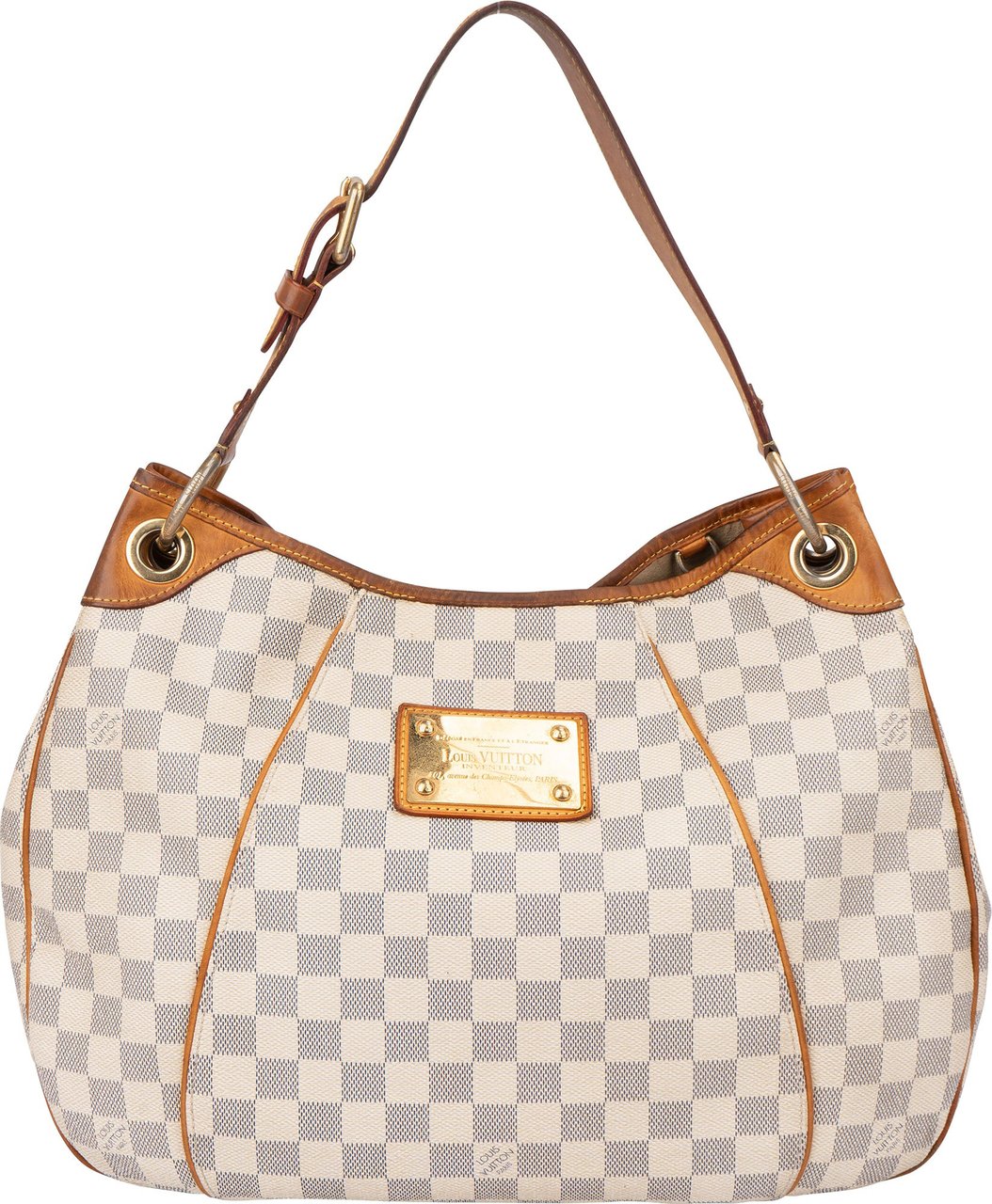 Louis Vuitton Louis Vuitton Damier Azur Monogram Galliera PM Handbag Wit