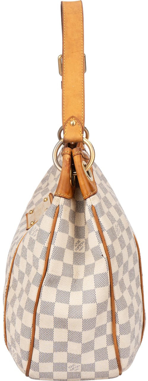 Louis Vuitton Louis Vuitton Damier Azur Monogram Galliera PM Handbag Wit
