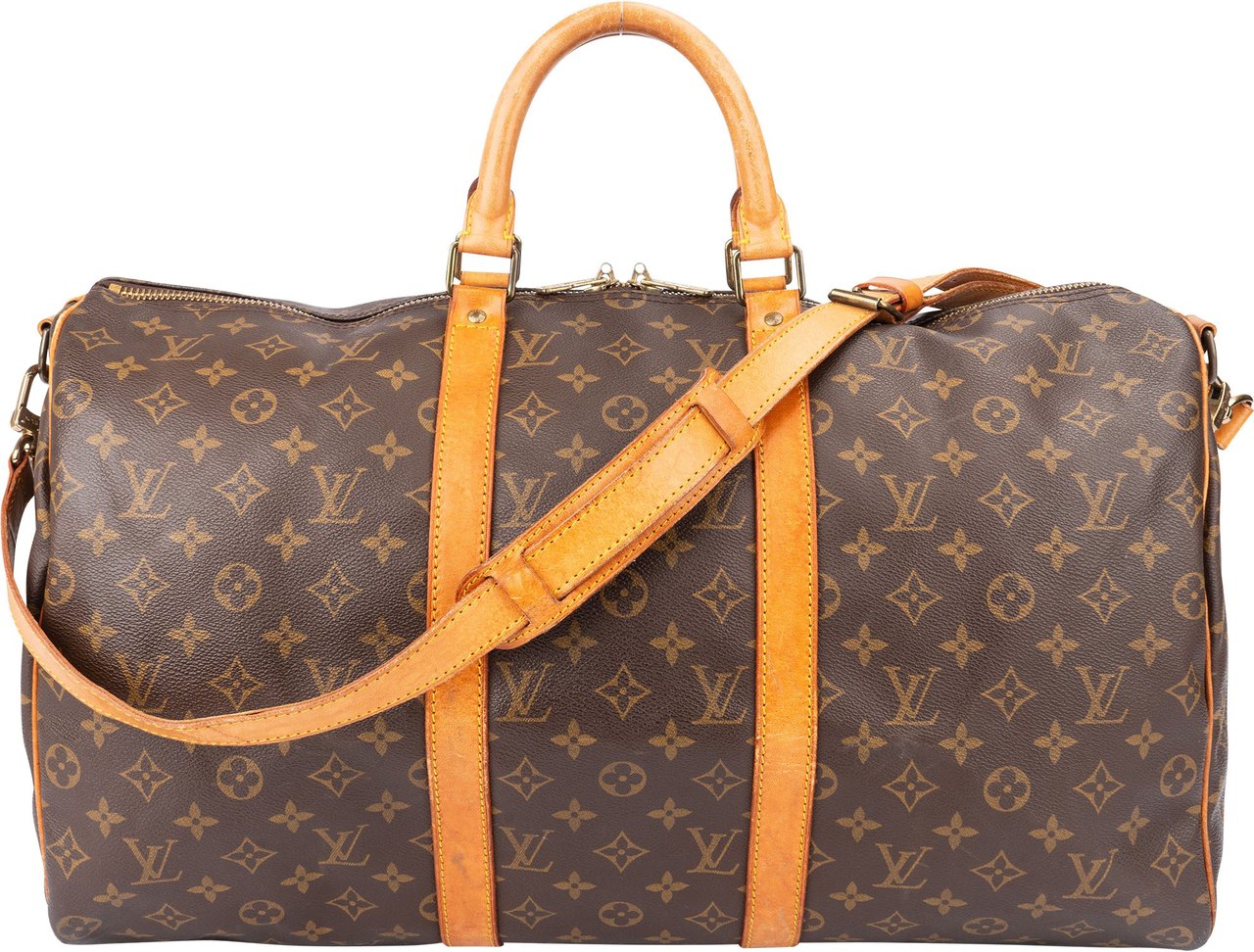 Louis Vuitton Louis Vuitton Canvas Monogram Keepall 50 Bandouliere Bruin