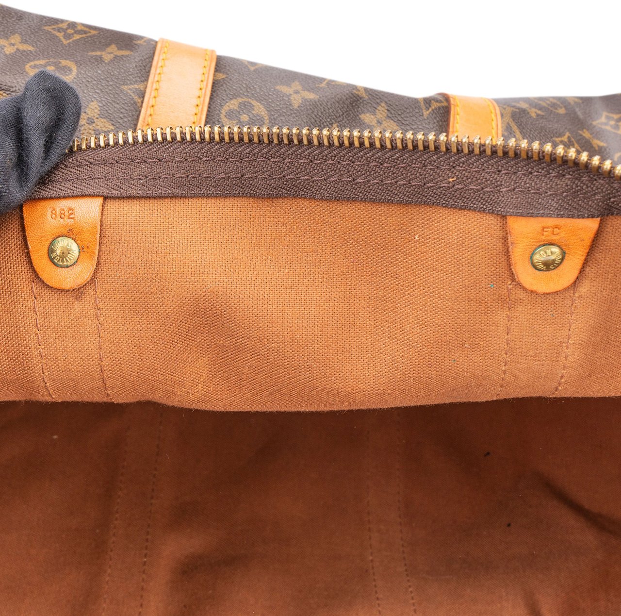 Louis Vuitton Louis Vuitton Canvas Monogram Keepall 55 Bandouliere Bruin