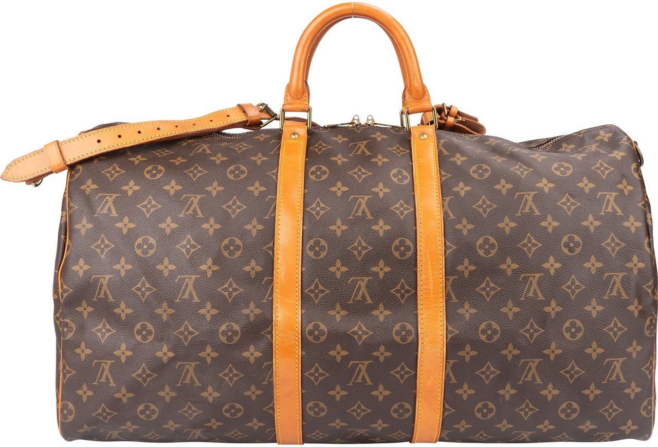 Louis Vuitton Louis Vuitton Canvas Monogram Keepall 55 Bandouliere Bruin