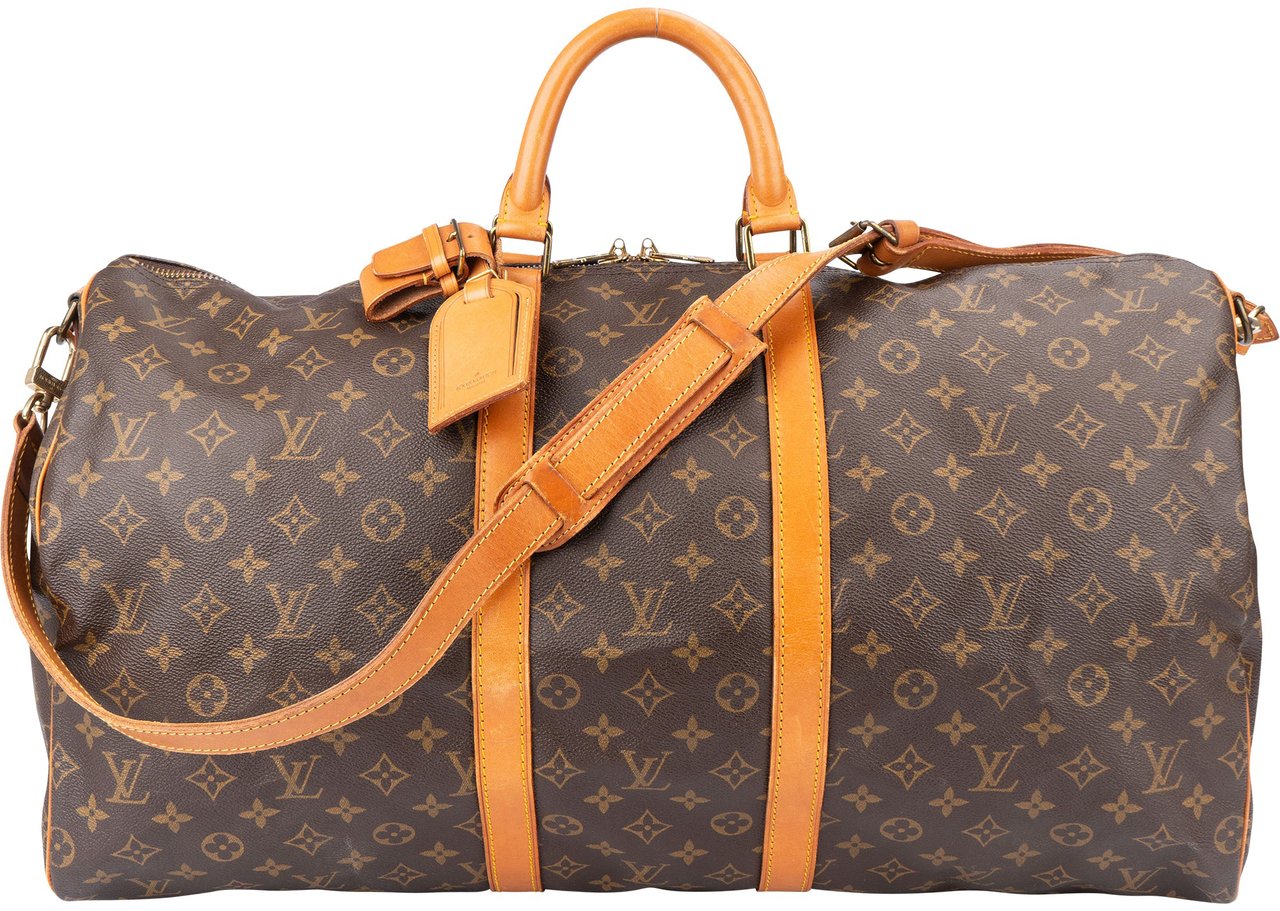 Louis Vuitton Louis Vuitton Canvas Monogram Keepall 55 Bandouliere Bruin