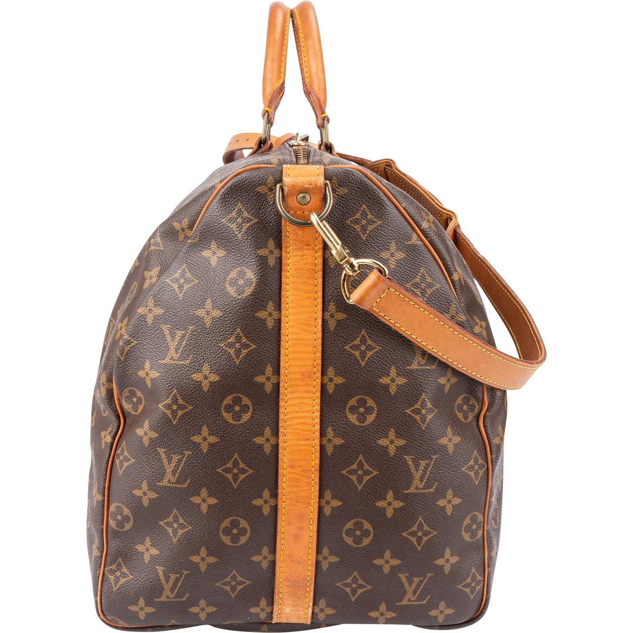 Louis Vuitton Louis Vuitton Canvas Monogram Keepall 60 Bandouliere Bruin