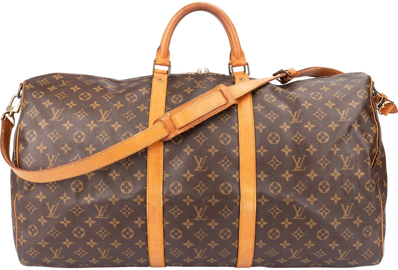 Louis Vuitton Louis Vuitton Canvas Monogram Keepall 60 Bandouliere Bruin