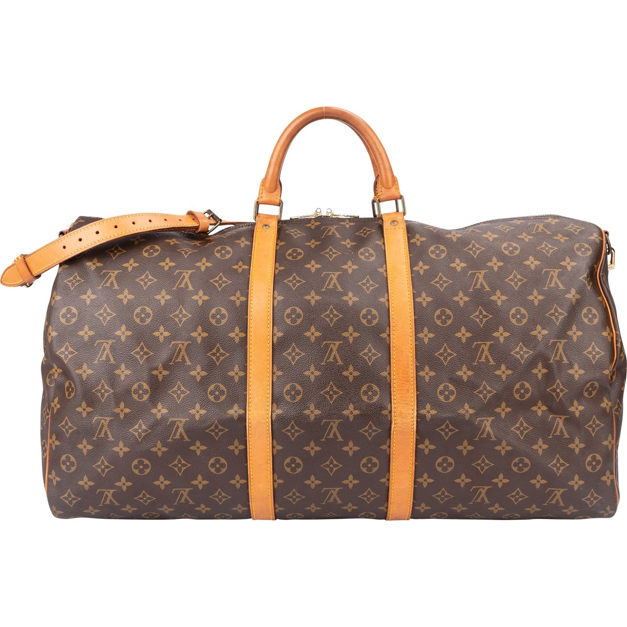 Louis Vuitton Louis Vuitton Canvas Monogram Keepall 60 Bandouliere Bruin