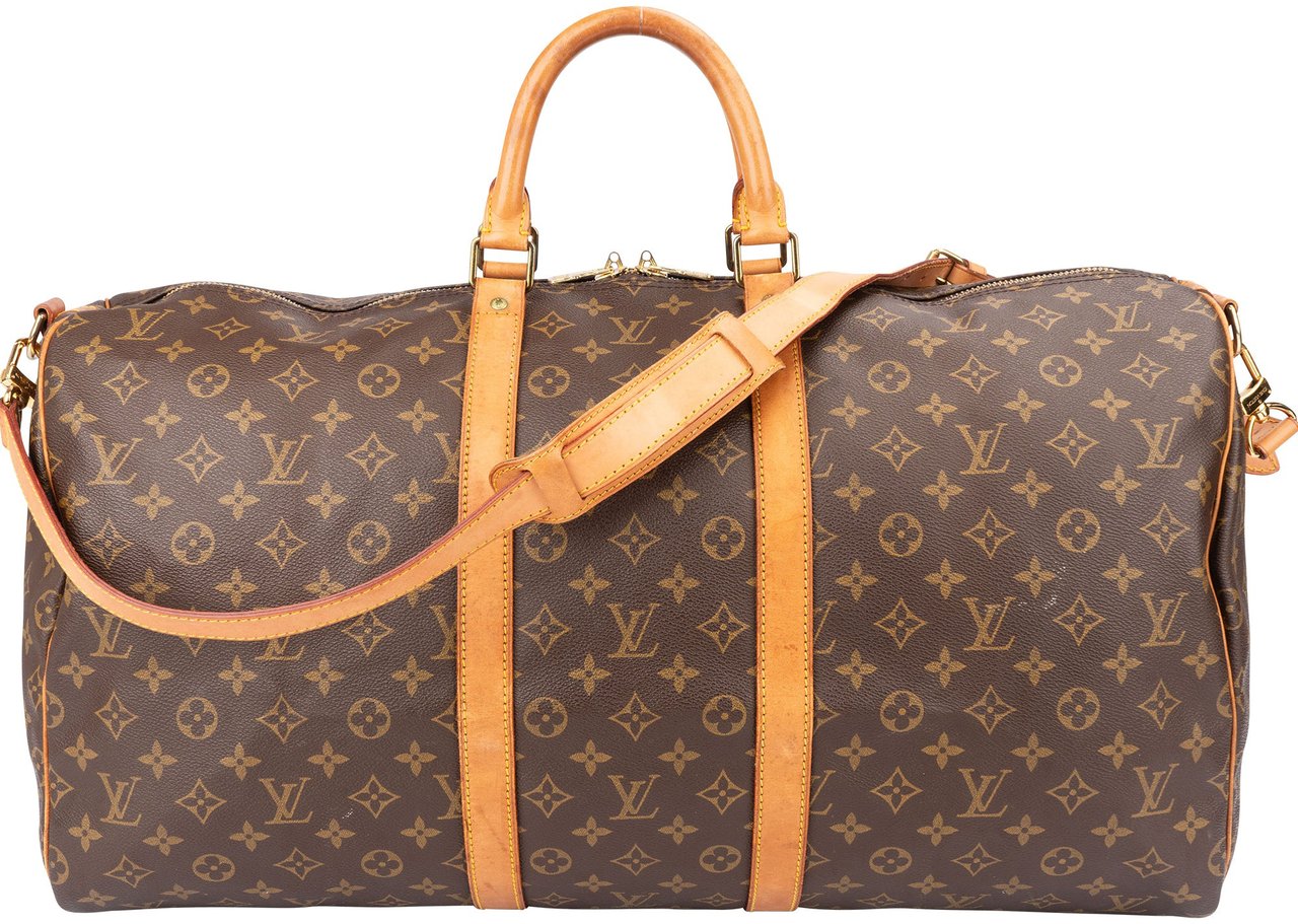 Louis Vuitton Louis Vuitton Canvas Monogram Keepall 55 Bandouliere Bruin