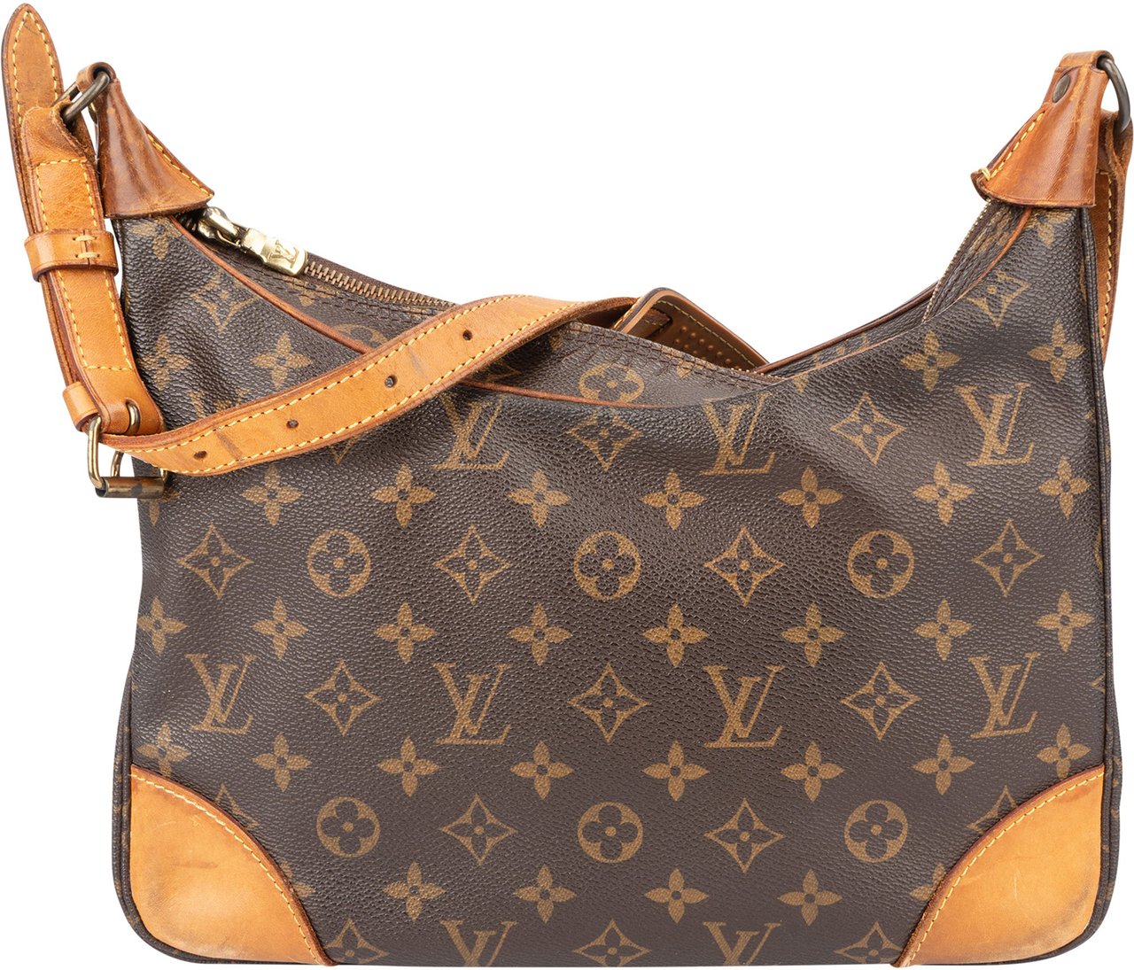 Louis Vuitton Louis Vuitton Canvas Monogram Boulogne Crossbody Bag Bruin