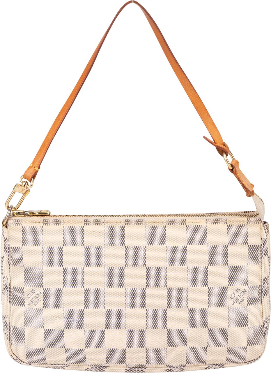 Louis Vuitton Louis Vuitton Damier Azur Monogram Pochette Accessoire Handbag Wit