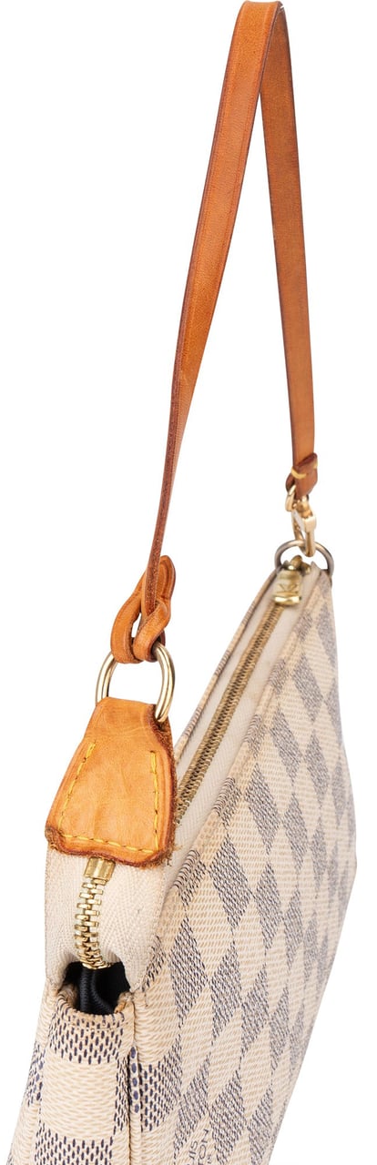 Louis Vuitton Louis Vuitton Damier Azur Monogram Pochette Accessoire Handbag Wit