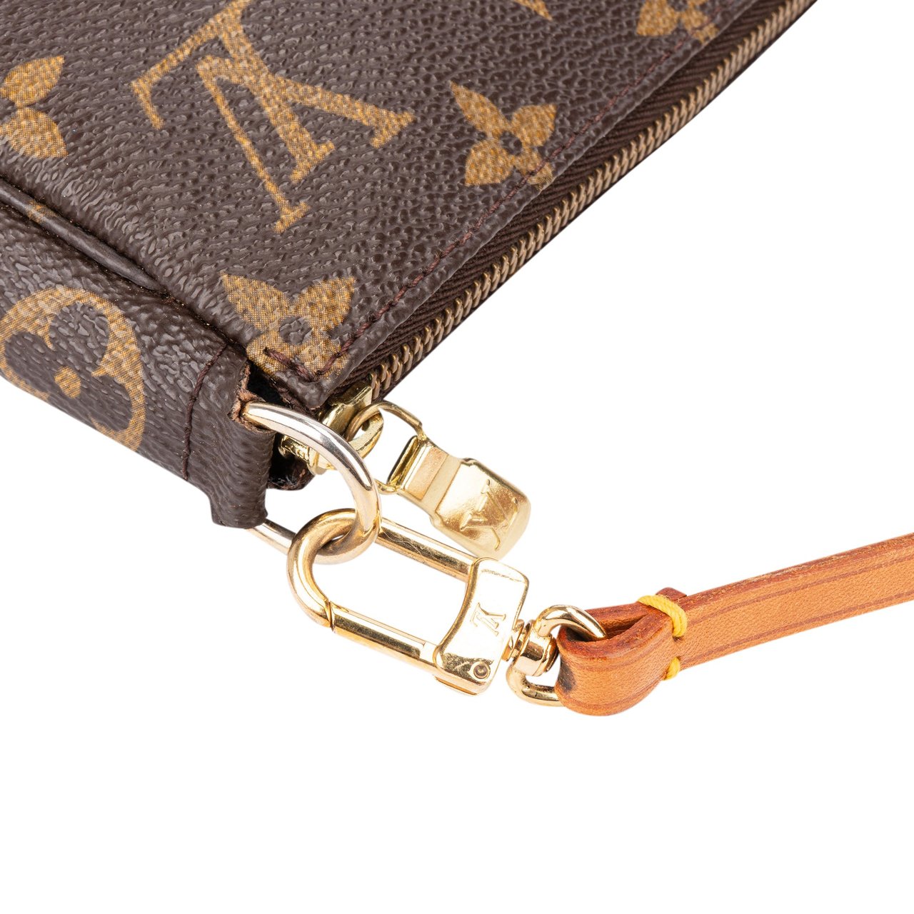 Louis Vuitton Louis Vuitton Canvas Monogram Pochette Accessoire Handbag Bruin