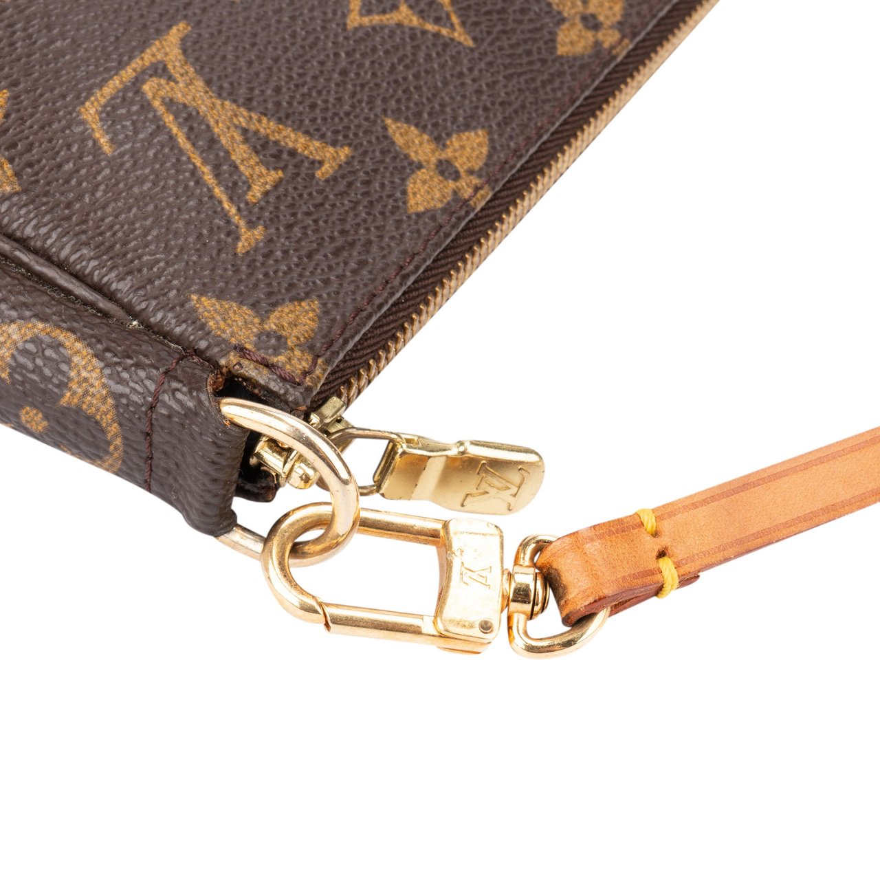 Louis Vuitton Louis Vuitton Canvas Monogram Pochette Accessoire Handbag Bruin