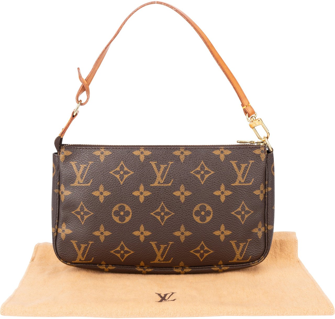 Louis Vuitton Louis Vuitton Canvas Monogram Pochette Accessoire Handbag Bruin