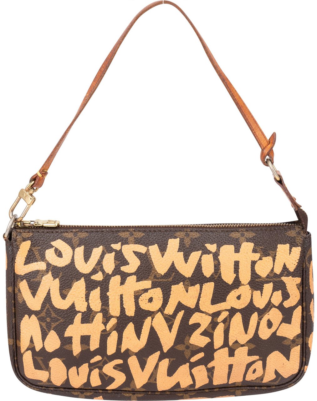 Louis Vuitton Louis Vuitton Limited Graffiti Pochette Accessoire Handbag Bruin