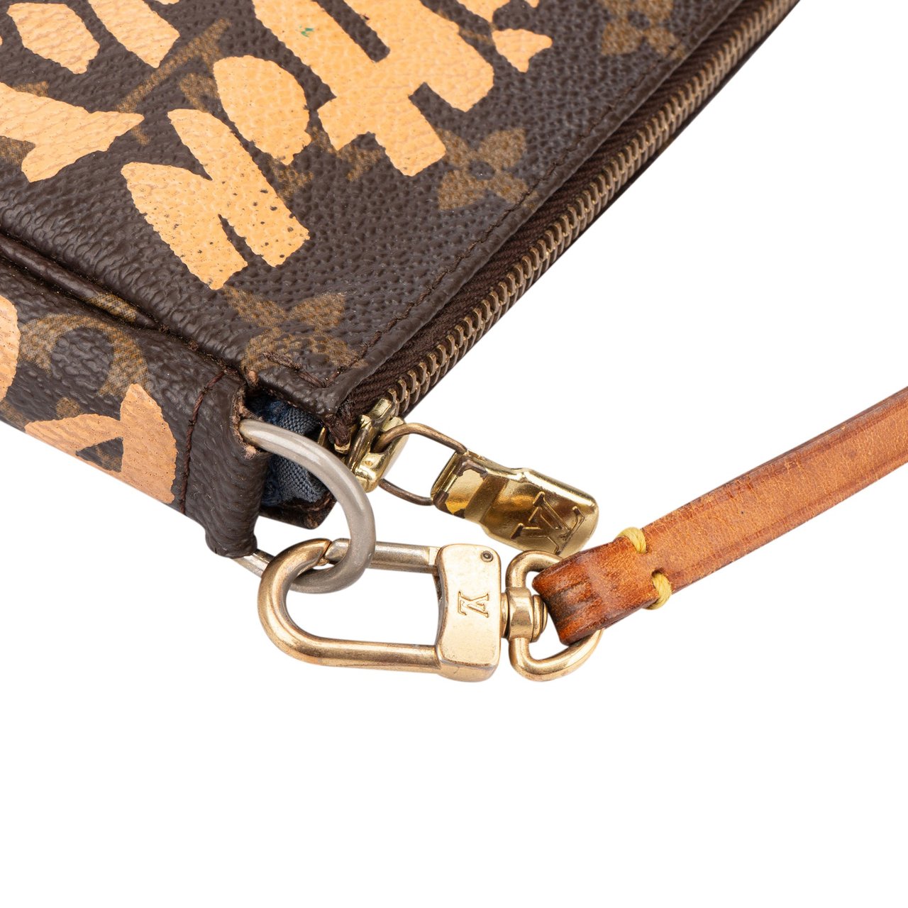 Louis Vuitton Louis Vuitton Limited Graffiti Pochette Accessoire Handbag Bruin
