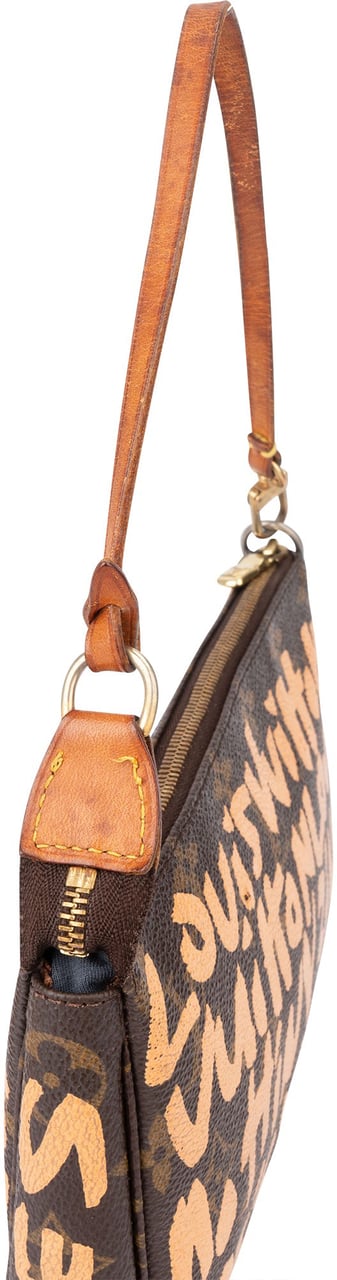 Louis Vuitton Louis Vuitton Limited Graffiti Pochette Accessoire Handbag Bruin
